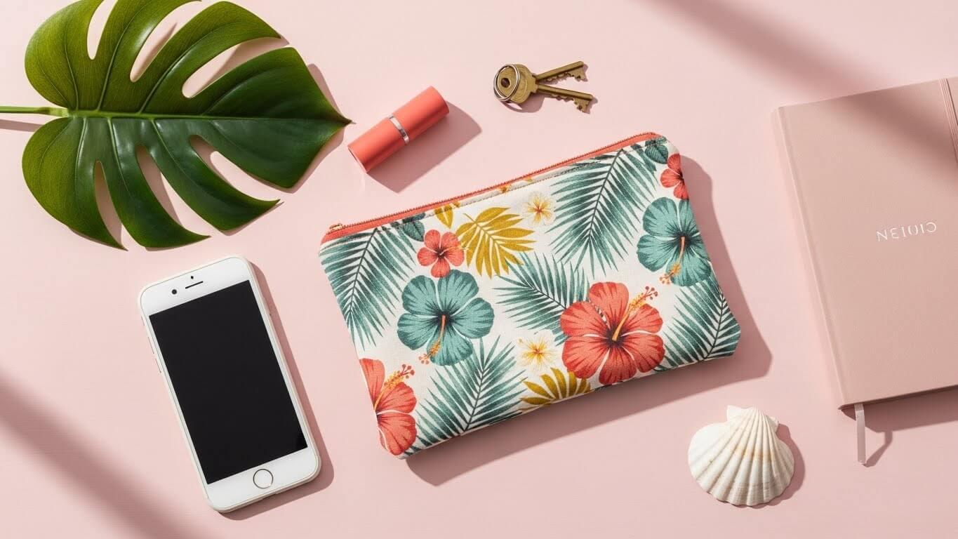 Printed pouch – the small everyday bag that goes everywhere – Atelier de Méa blog